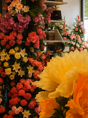 Fleurs de la maison Maurel à Bourg la reine
