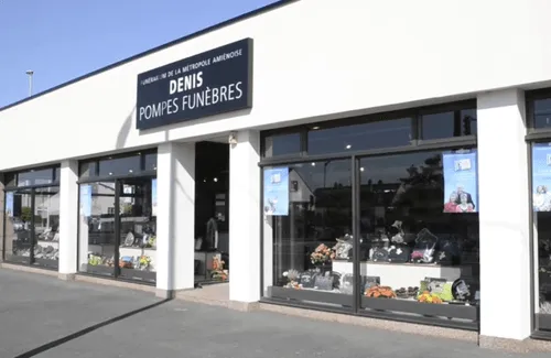 Photo boutique de pompes funèbres