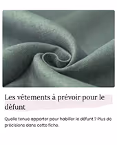 Photo représentant une fiche infos des pompes funèbres Maison Maurel à Bourg-la-Reine