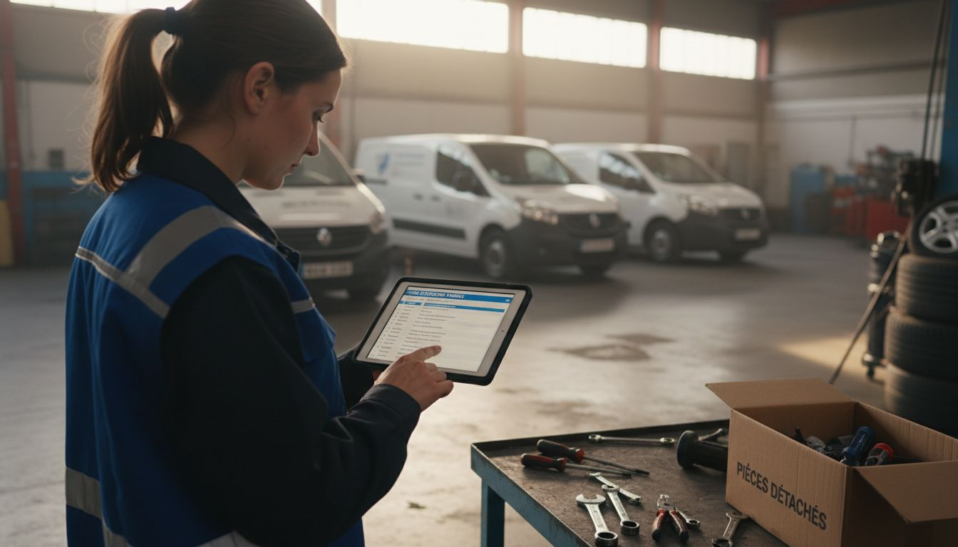 Responsable du suivi et de la gestion du parc automobile en atelier