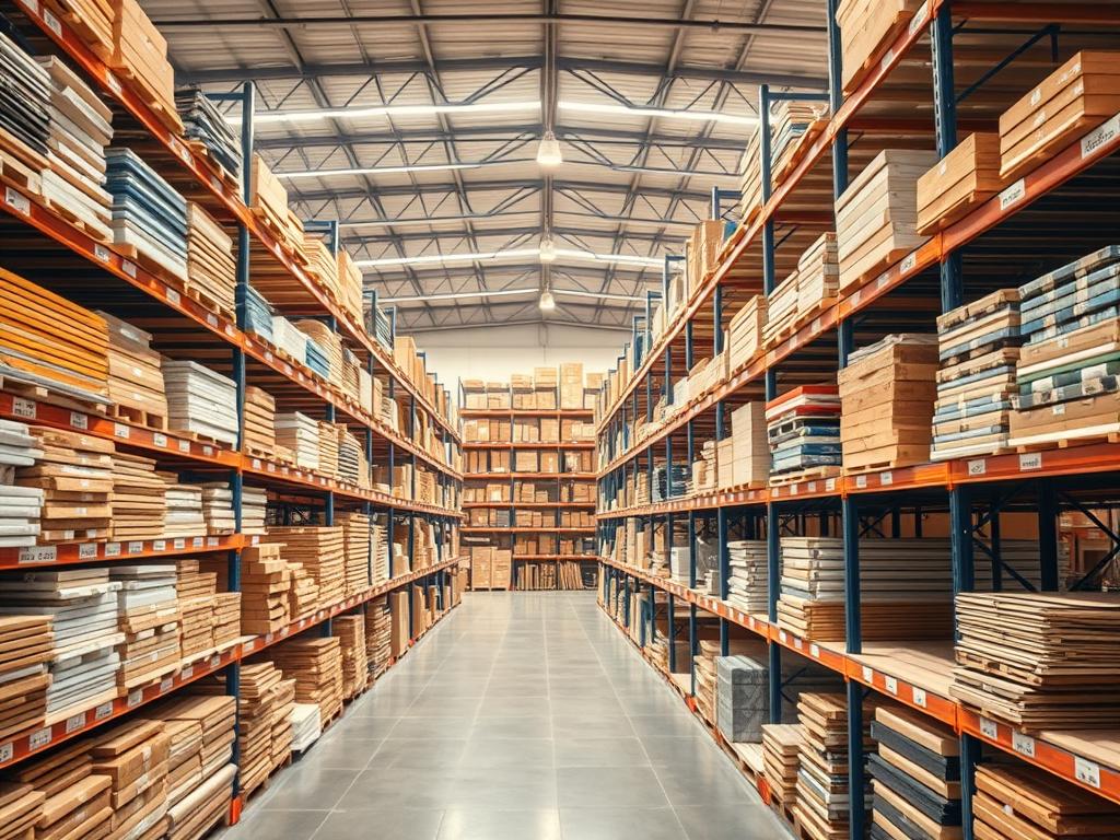 Gestion efficace des stocks dans la construction.