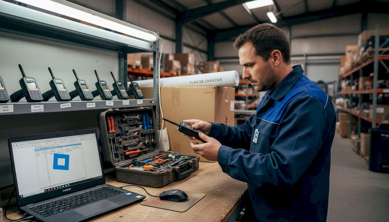 Spécialiste logistique chargé du suivi des stocks grâce à la technologie RFID