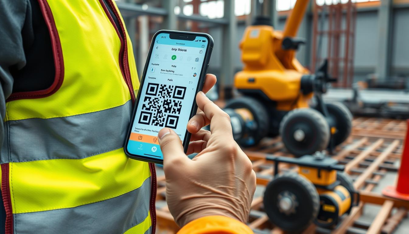 Système de suivi matériel avec QR codes et application mobile pour prévenir la perte de matériel chantier