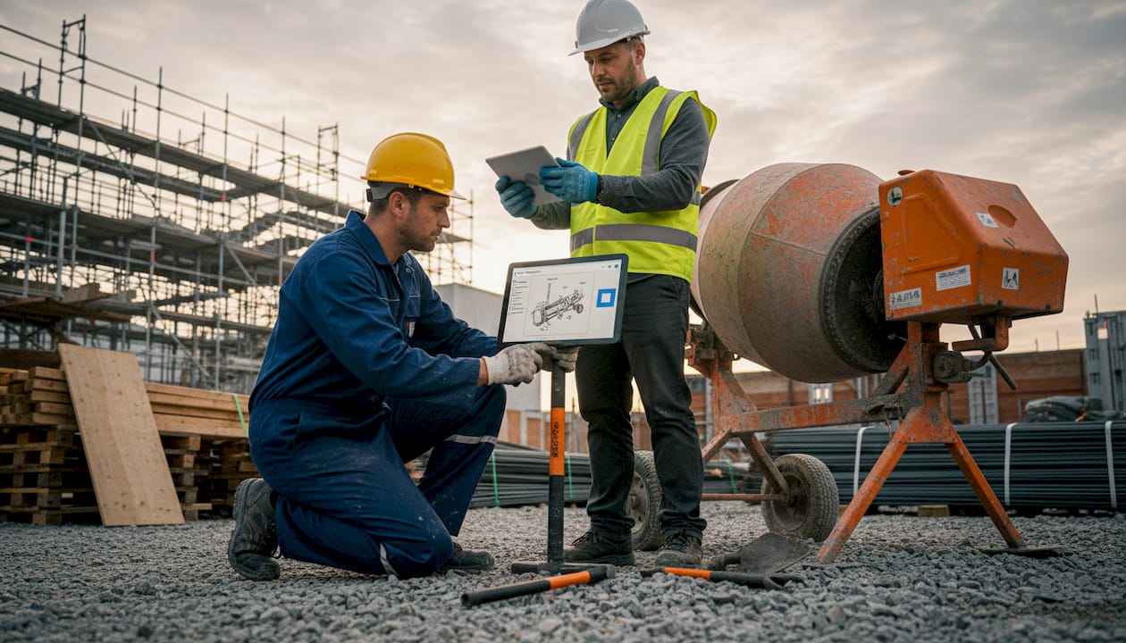 Maintenance et dépannage des équipements de chantier