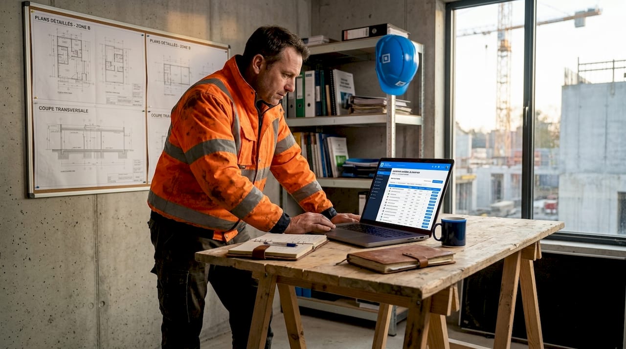Consultant en logistique, chargé d’établir la liste du matériel nécessaire pour le chantier.