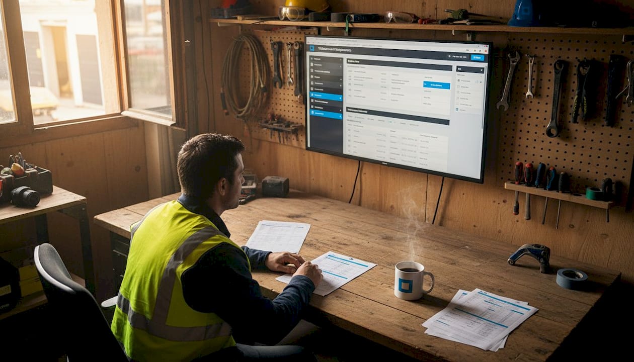 Responsable matériel chargé d’analyser les rapports de suivi sur les chantiers de construction