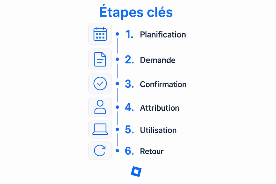 Découvrez en un coup d'œil les différentes étapes pour réserver facilement grâce à notre infographie récapitulative.