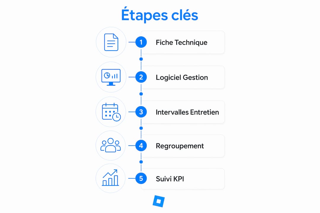 Découvrez en image les différentes étapes essentielles pour organiser efficacement la maintenance.