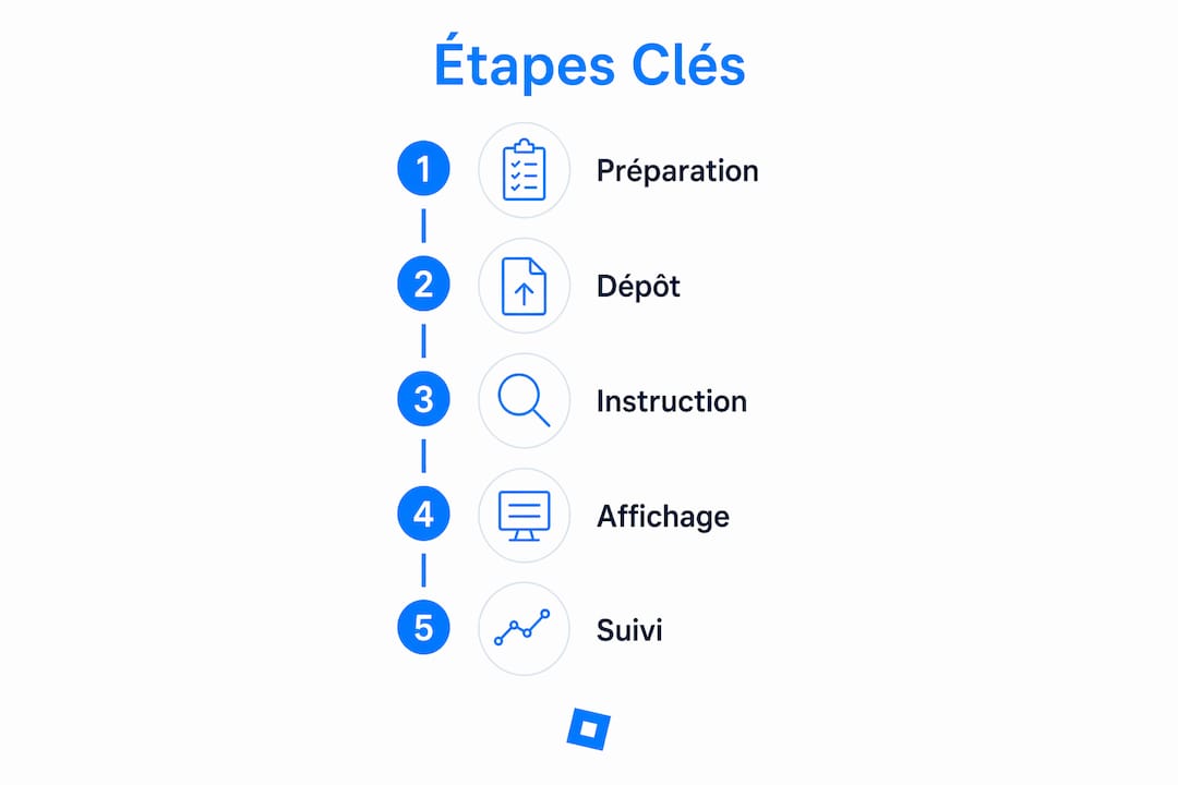 Découvrez en un coup d’œil les grandes étapes à suivre pour gérer efficacement vos démarches de permis BTP grâce à cette infographie claire et pratique.