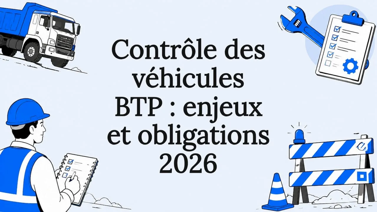 Illustration de l'article : Contrôle des véhicules BTP : enjeux et obligations 2026