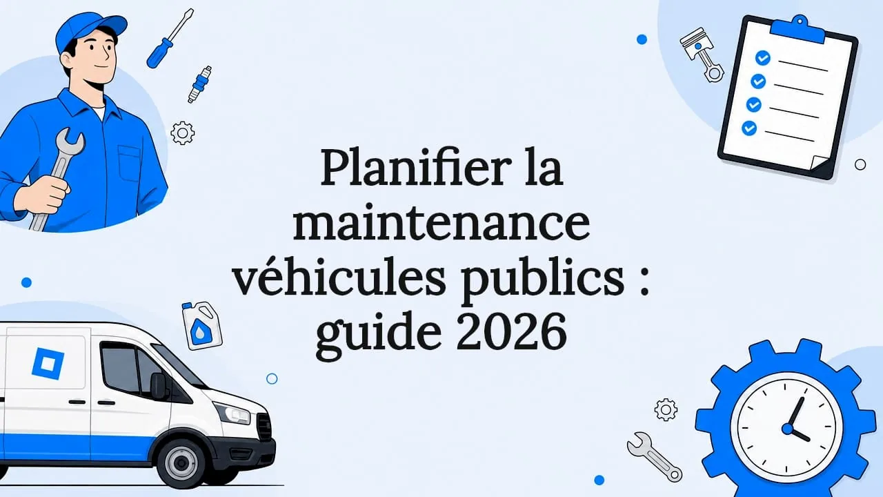 Illustration de couverture de l'article « Planifier la maintenance véhicules publics : guide 2026 »