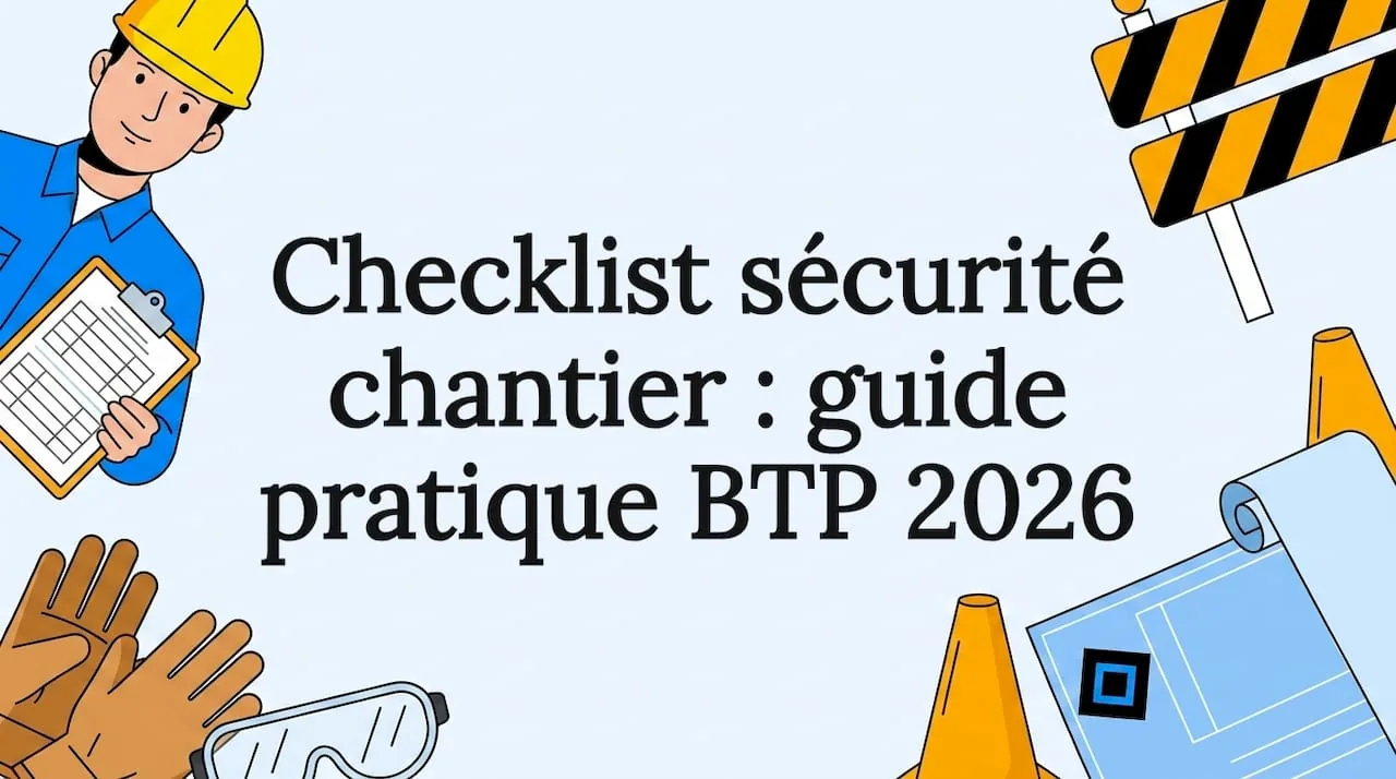 Illustration de l'article : Checklist sécurité chantier : guide pratique BTP 2026