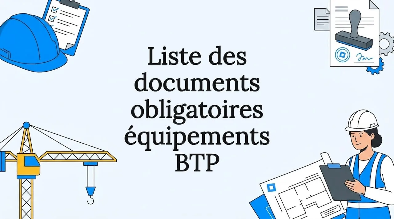 Illustration de l'article : Liste des documents obligatoires équipements BTP