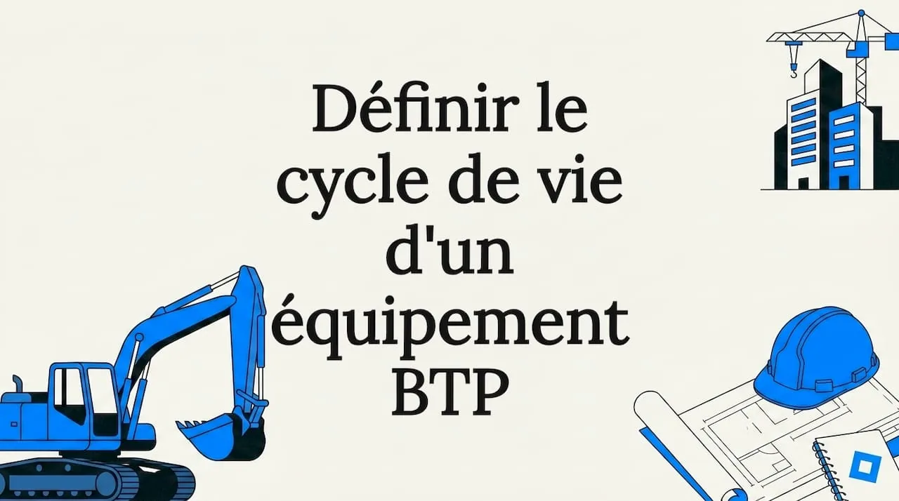 Illustration de l'article : Définir le cycle de vie d'un équipement BTP