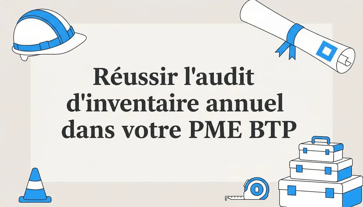 Illustration de l'article : Réussir l'audit d'inventaire annuel dans votre PME BTP