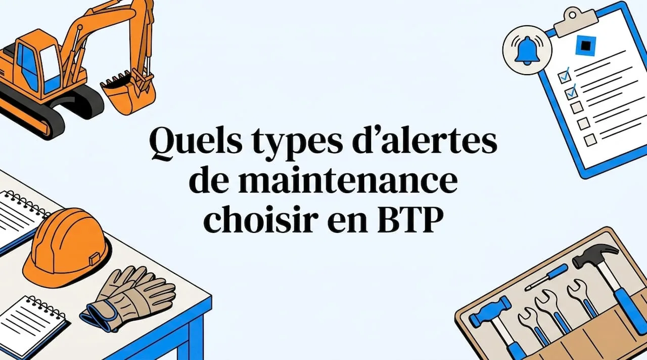 Illustration de l'article : Quels types d'alertes de maintenance choisir en BTP