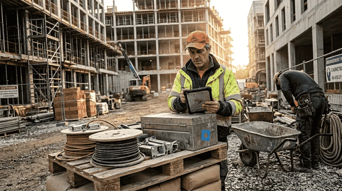 Illustration de l'article : Contrôle d'inventaire BTP : réduire 60% des pertes en 2026
