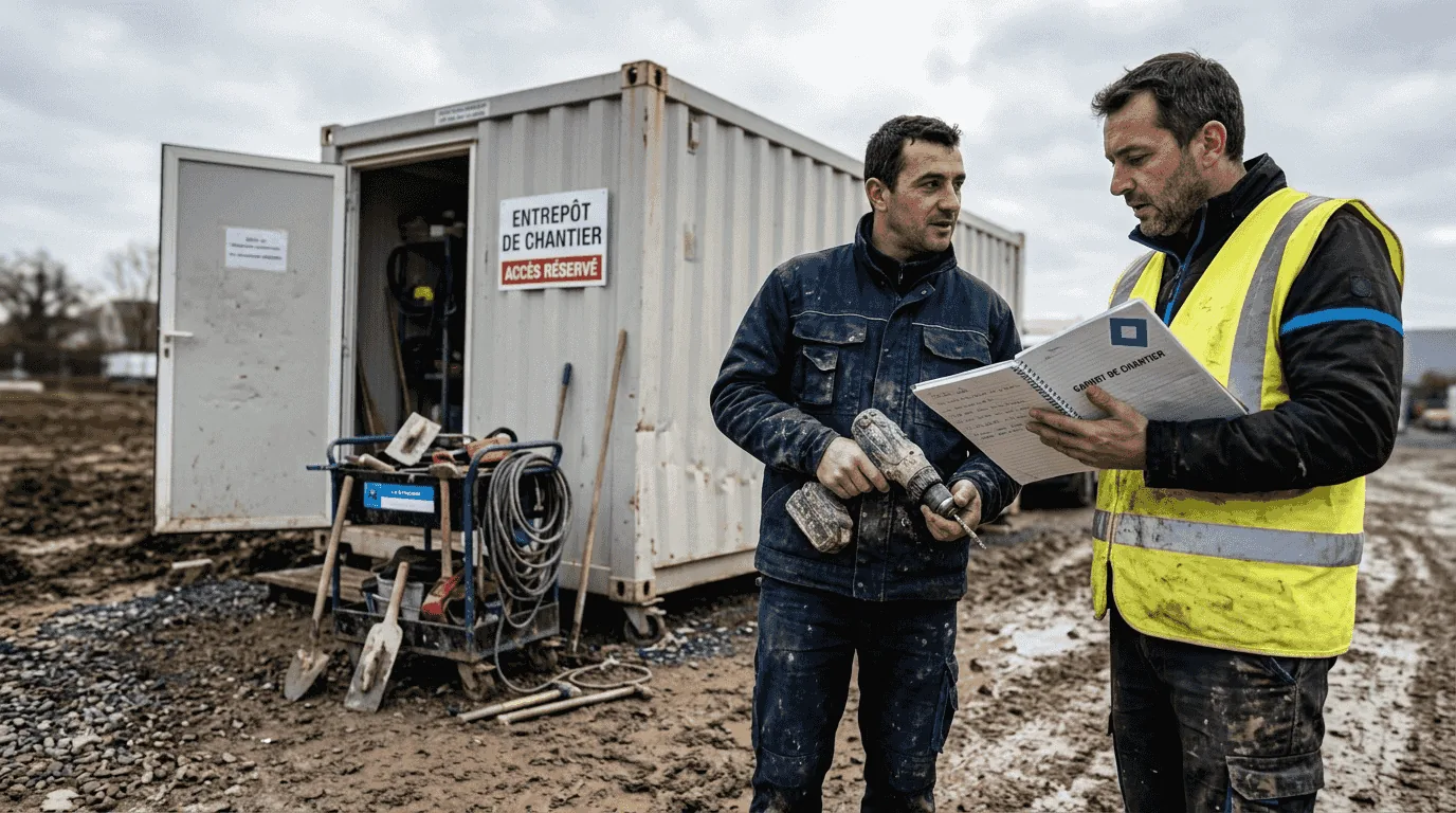 Illustration de l'article : Optimisez la gestion de votre inventaire chantier 2026