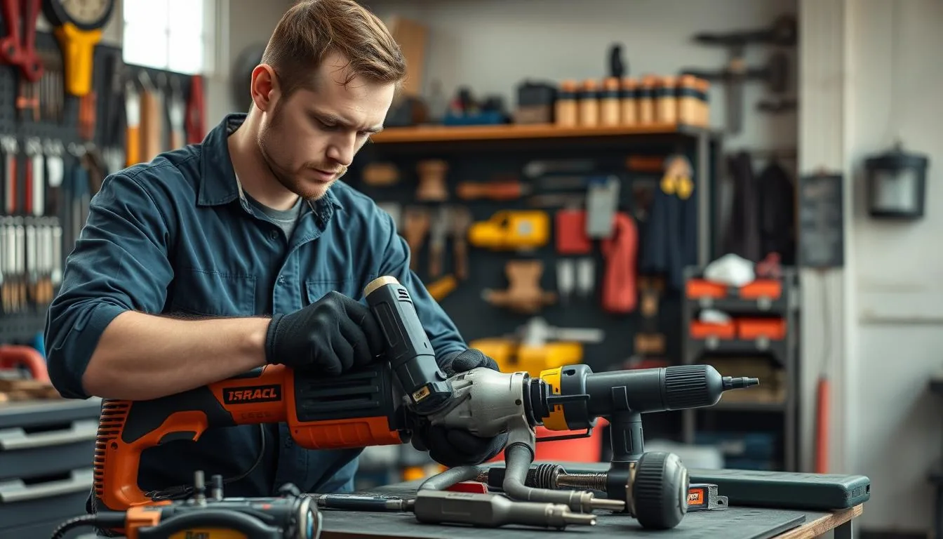 Entretien et maintenance des outils BTP essentiels.