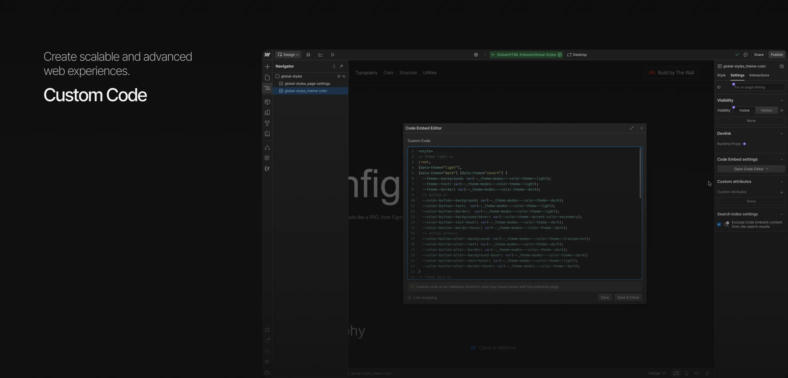 BRICKS Framework - Custom Code