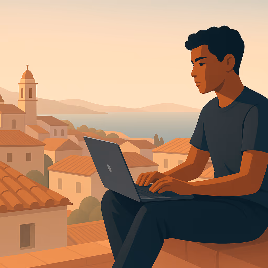 image of students collaborating on a project (for a edtech)