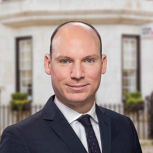 Portrait of Jean-Baptiste Meyrier, Correspondent partner (Paris) at 'Belgravia Law', London.