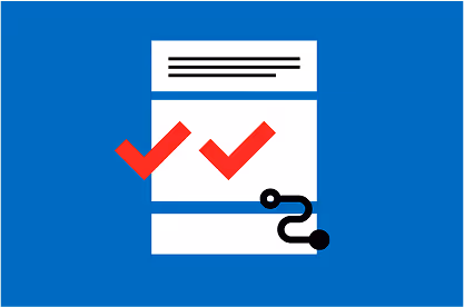 Grafische weergave van een stappenplan