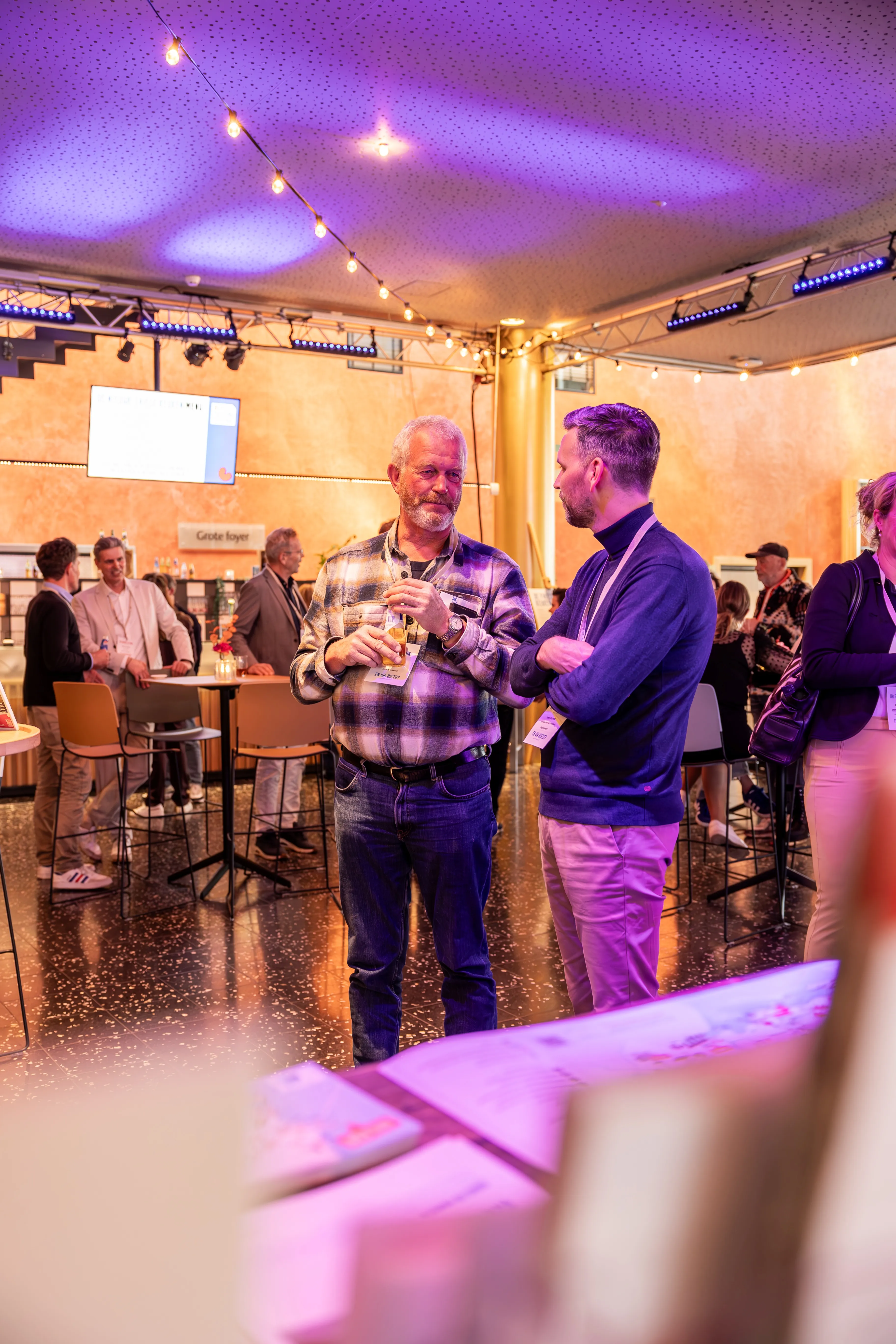 Netwerken bij Frysk Toerisme Festival/Foldermarkt.