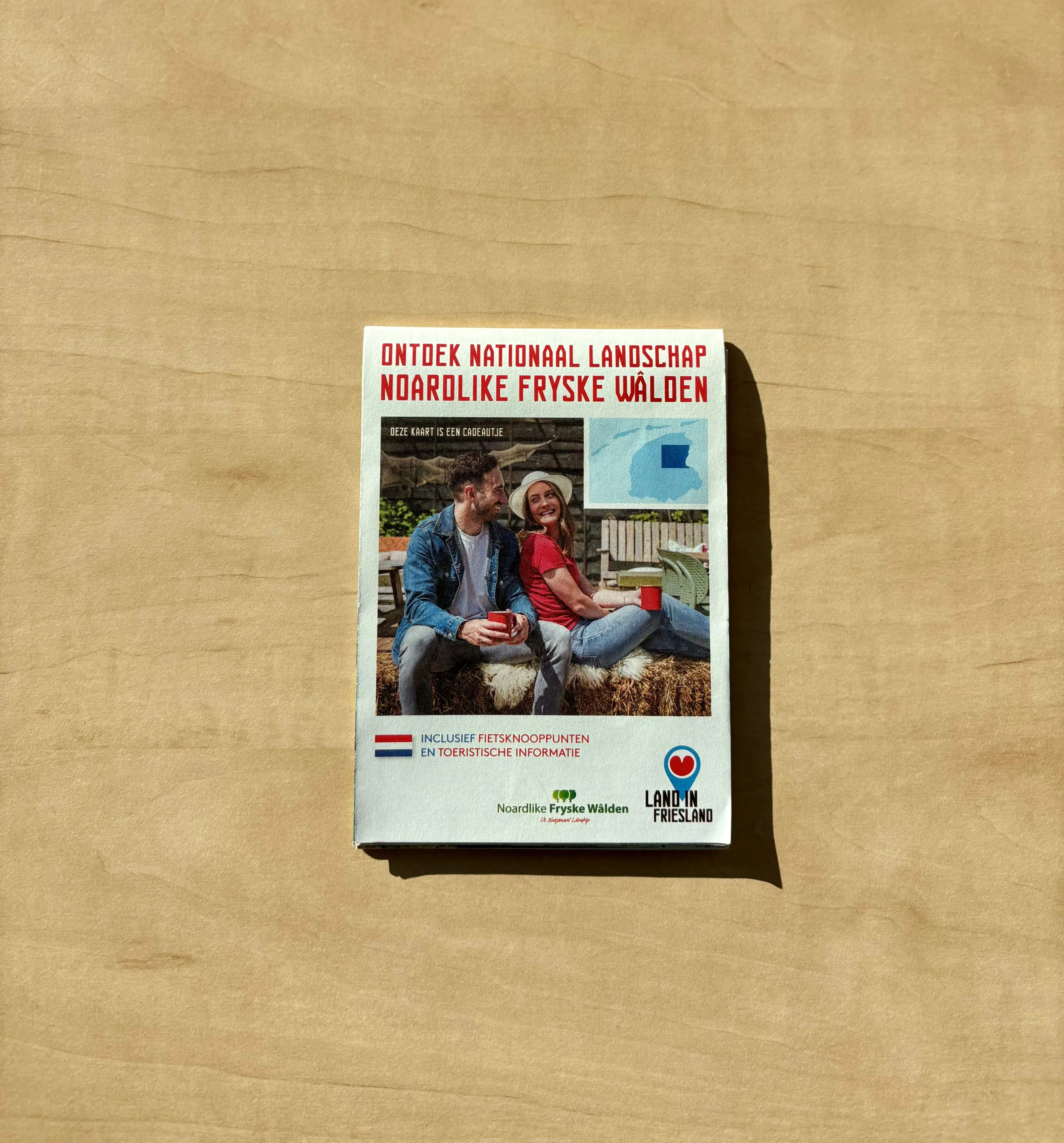 Oriëntatiekaart van de Noardlike Fryske Walden van RMT NOF.