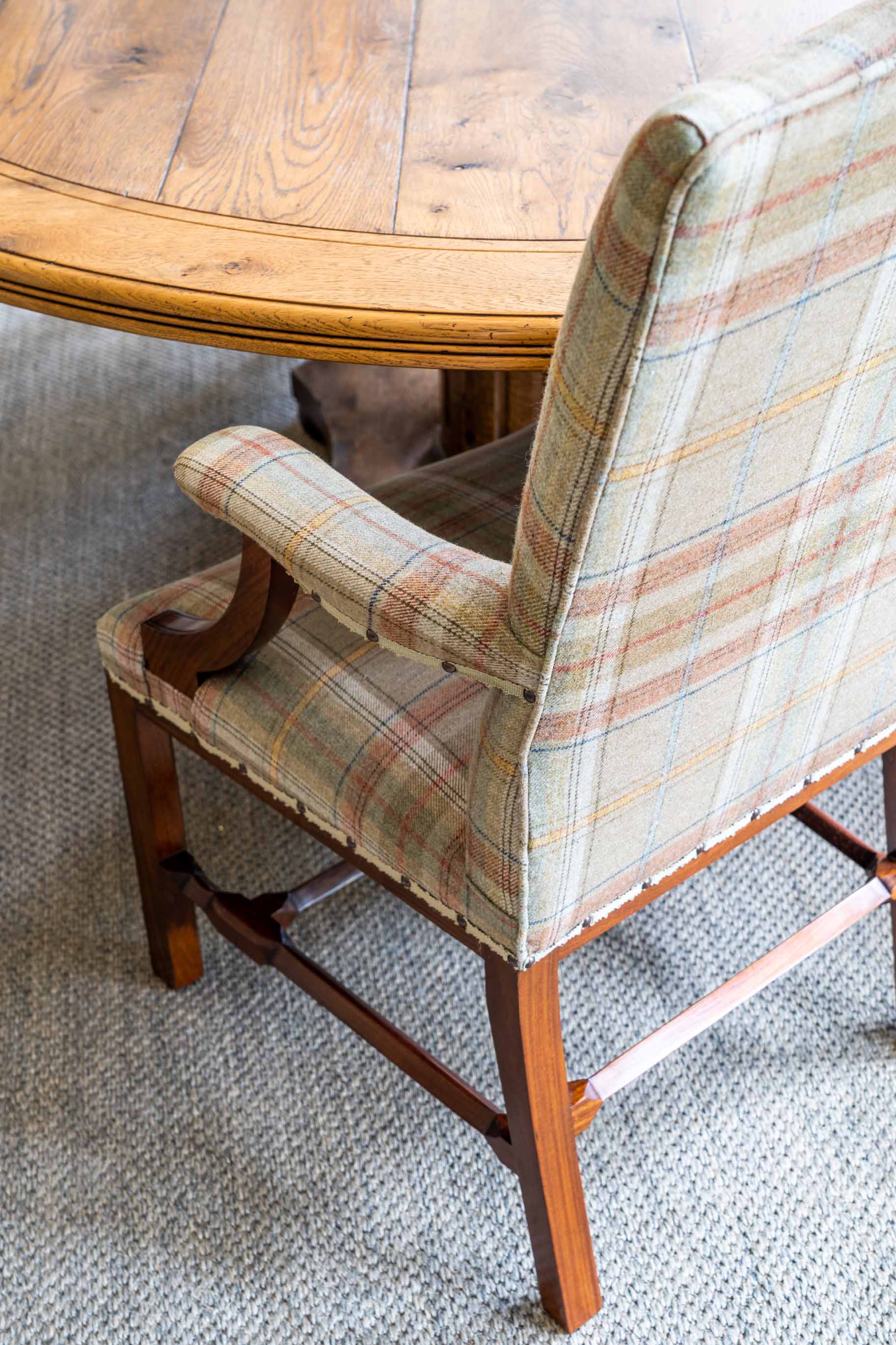 armchair and table detail lennox gardens interiors
