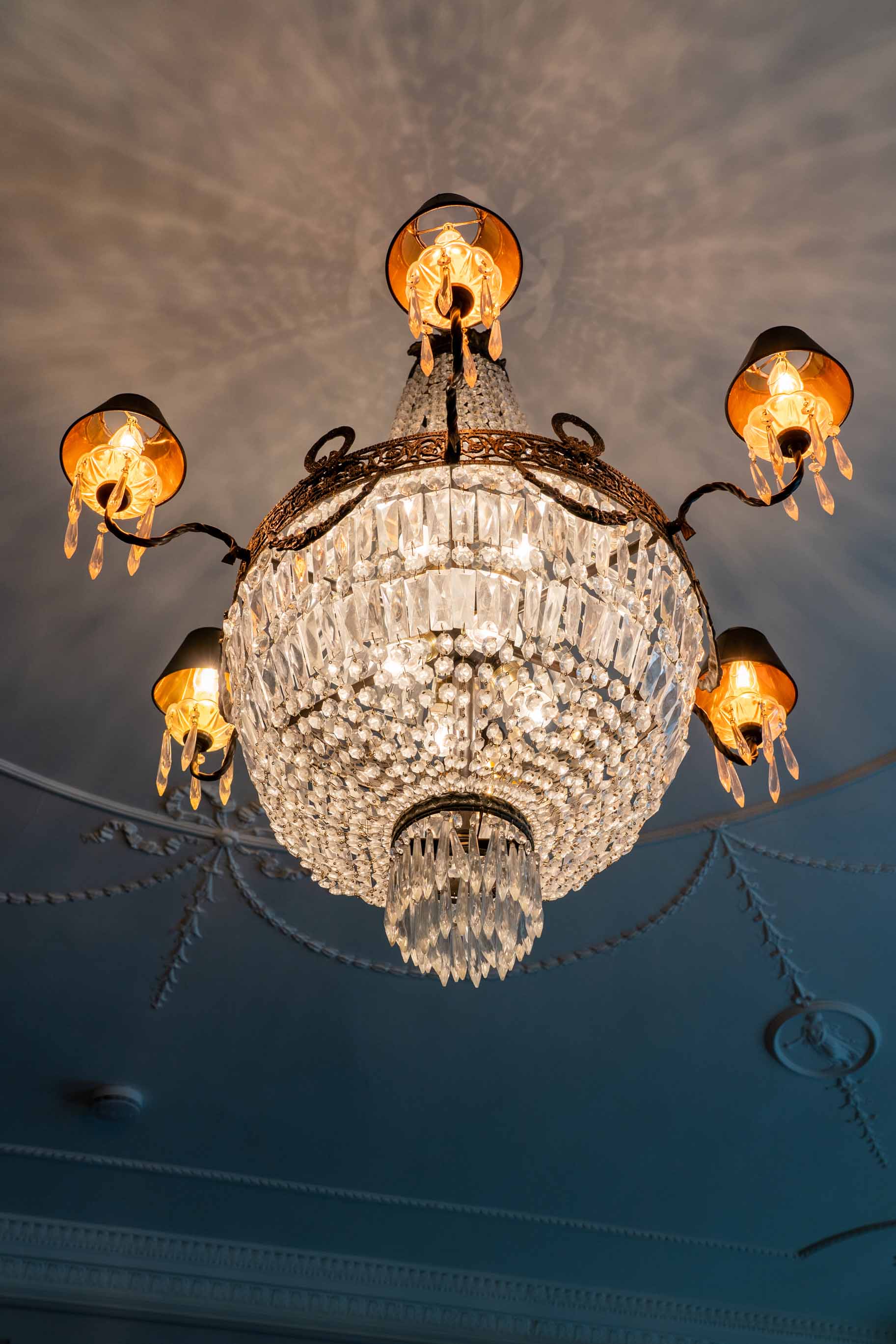 chandelier detail lennox gardens interiors
