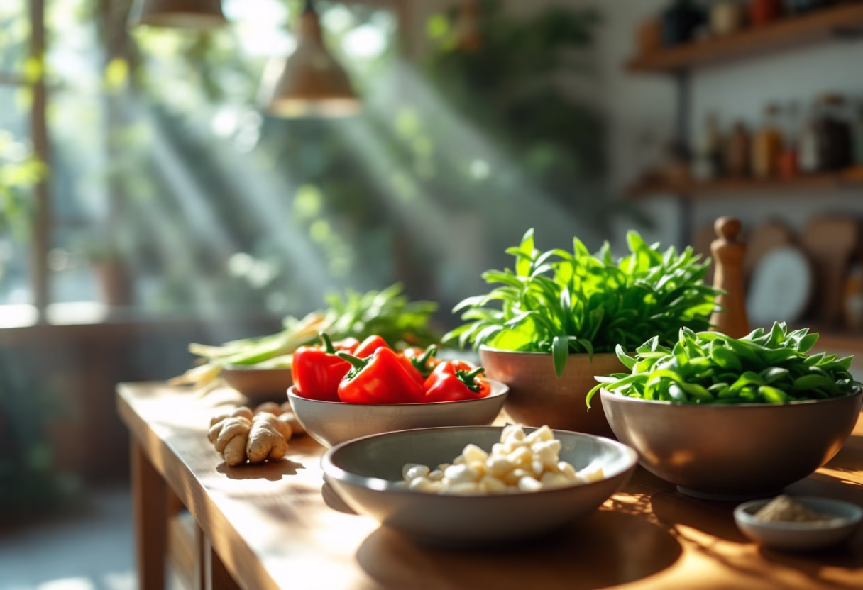 image of fresh ingredients (for a japanese restaurant)