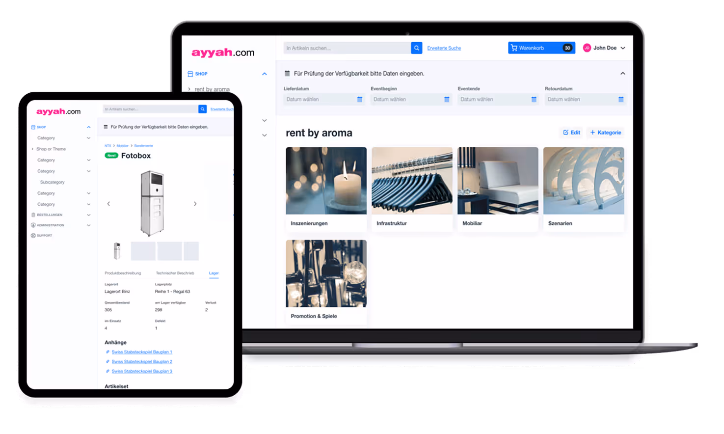 ayyah.com interface