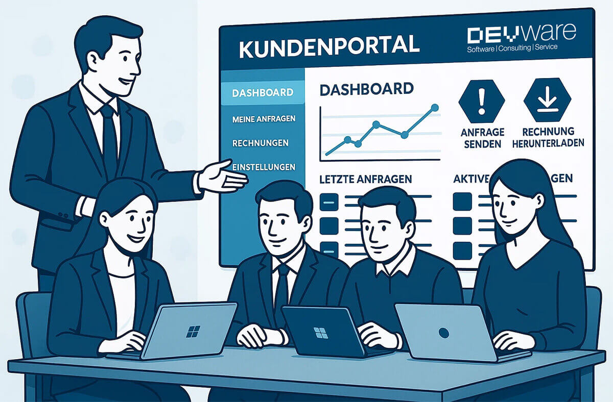 devware kundenportal header