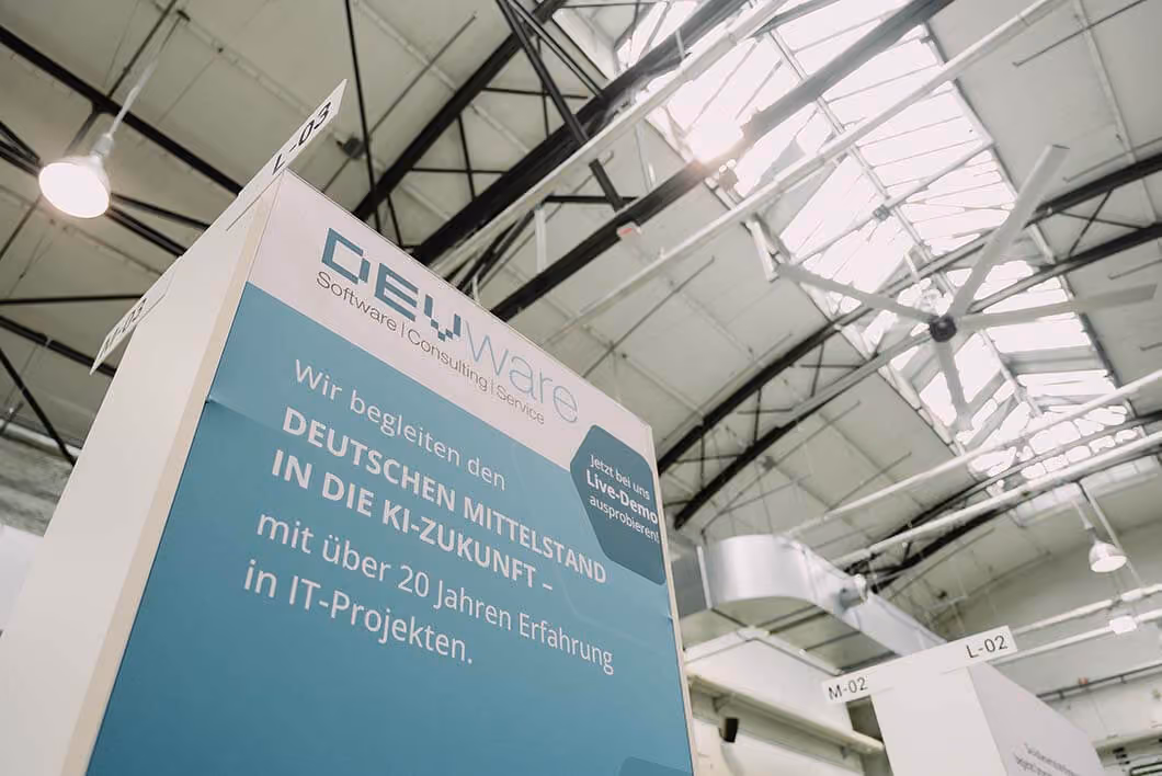 Devware Messestand beim Zukunftstag Mittelstand in Berlin