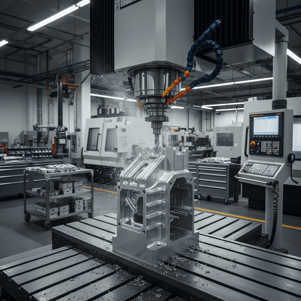 obrázek robotického ramene v akci (pro robotiku a automatizaci s umělou inteligencí)