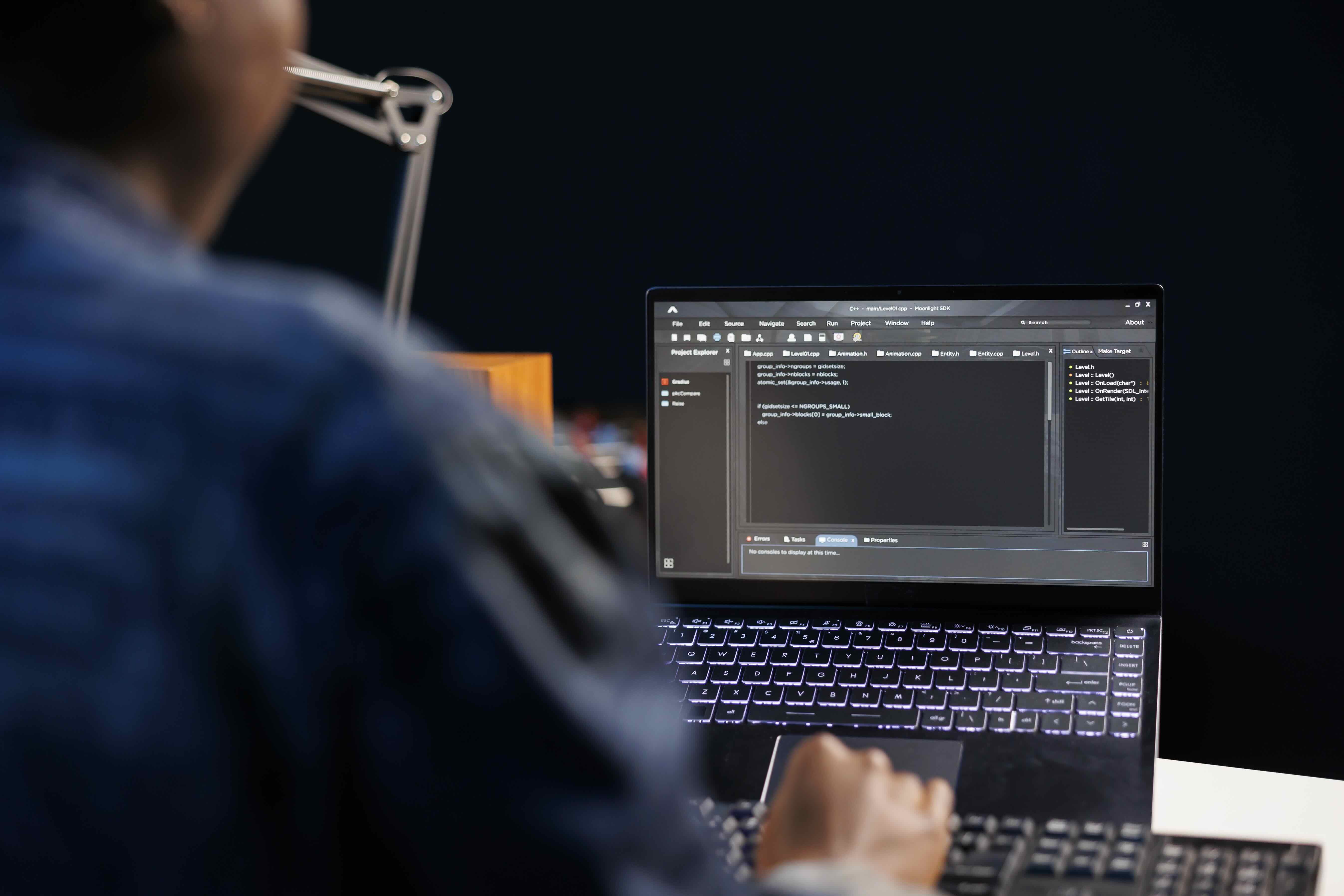 image of a marine engineer inspecting engines