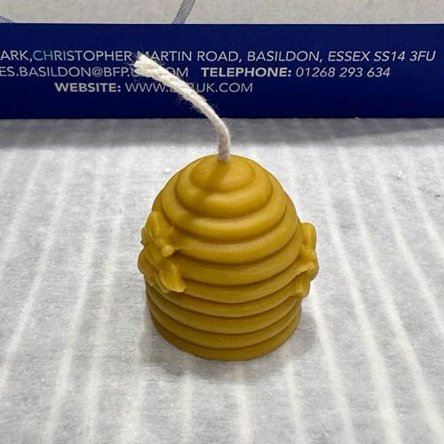 Give your space some rustic charm and celebrate the timeless skill of beekeeping with our Bee Skep Beeswax Candle made from local beeswax. A true tribute to our beautiful buzzy friends. 