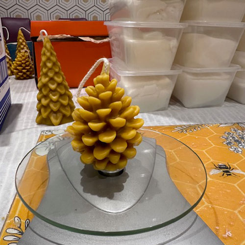 As the nights draw in, get cosy and comfortable with our Fir Cone Beeswax Candle. Ideal for seasonal decor or a thoughtful autumn gift.