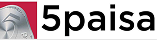 5paisa logo with stylized number 5 and grey swoosh design.