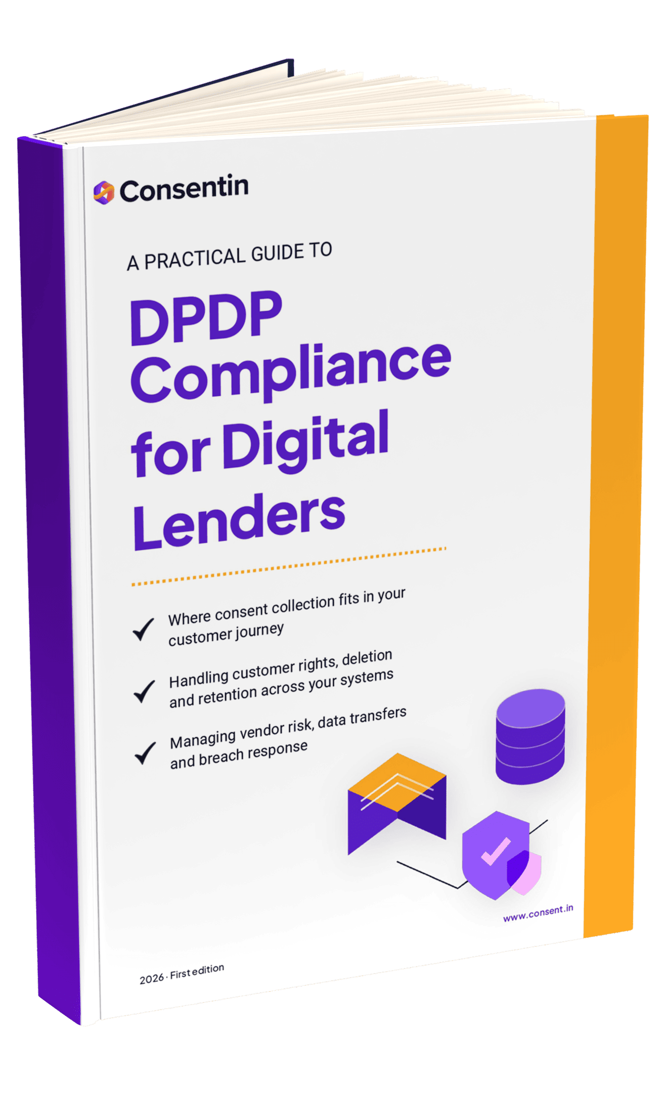 Cover of the guide: A Practical Guide to DPDP Compliance for Digital Lenders