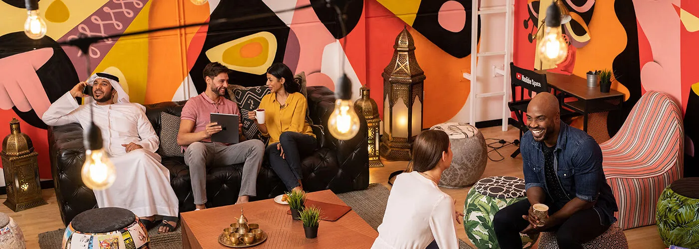 a hub where people are talking to each other