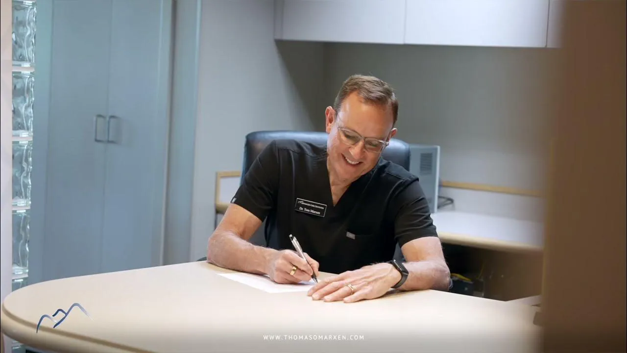 Dentist explaining care during a first visit