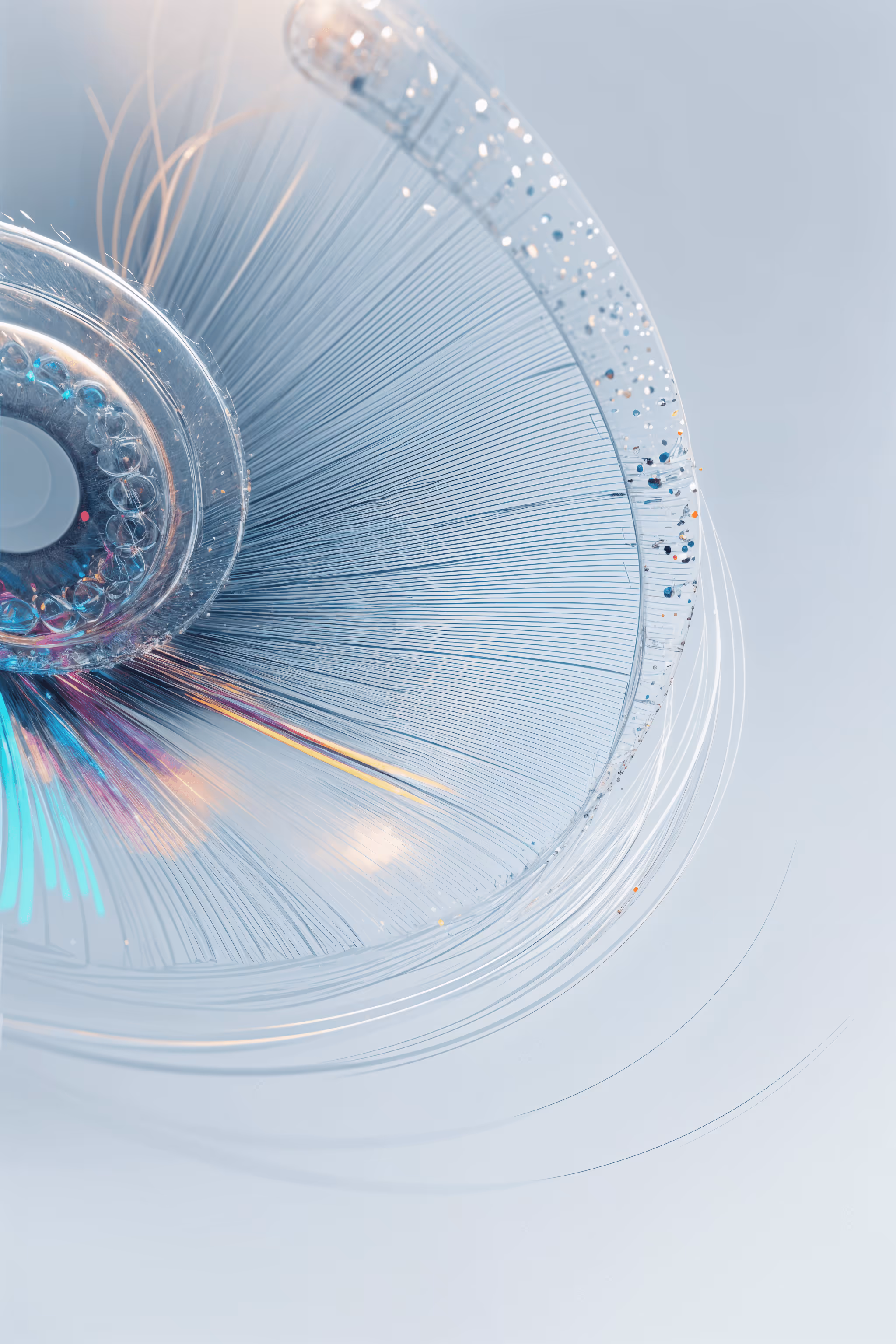 A beautiful budding bespoke digital flower in bloom signifying transformative growth