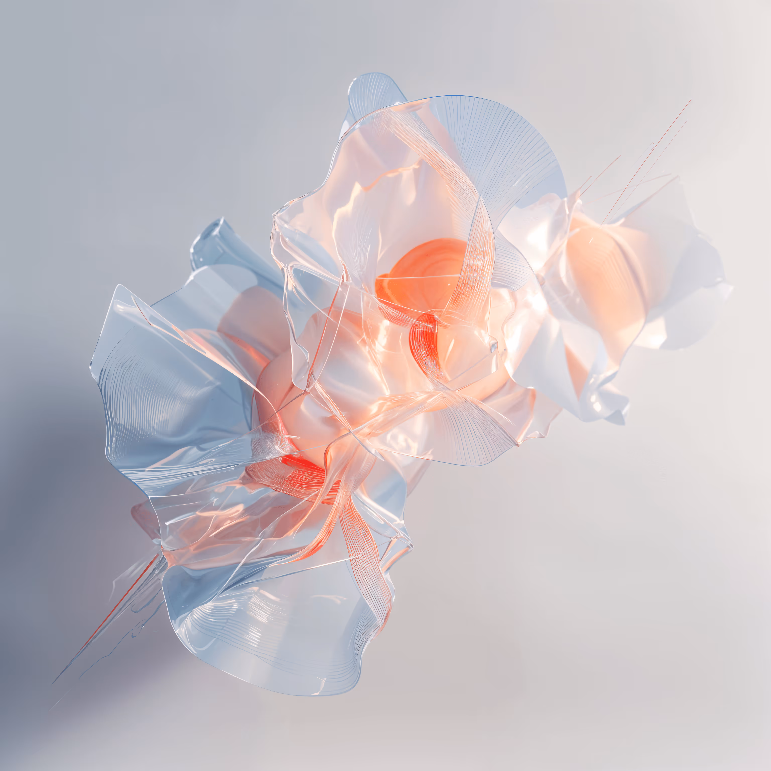 Bespoke, abstract creative representation of the power and flow of connected leadership