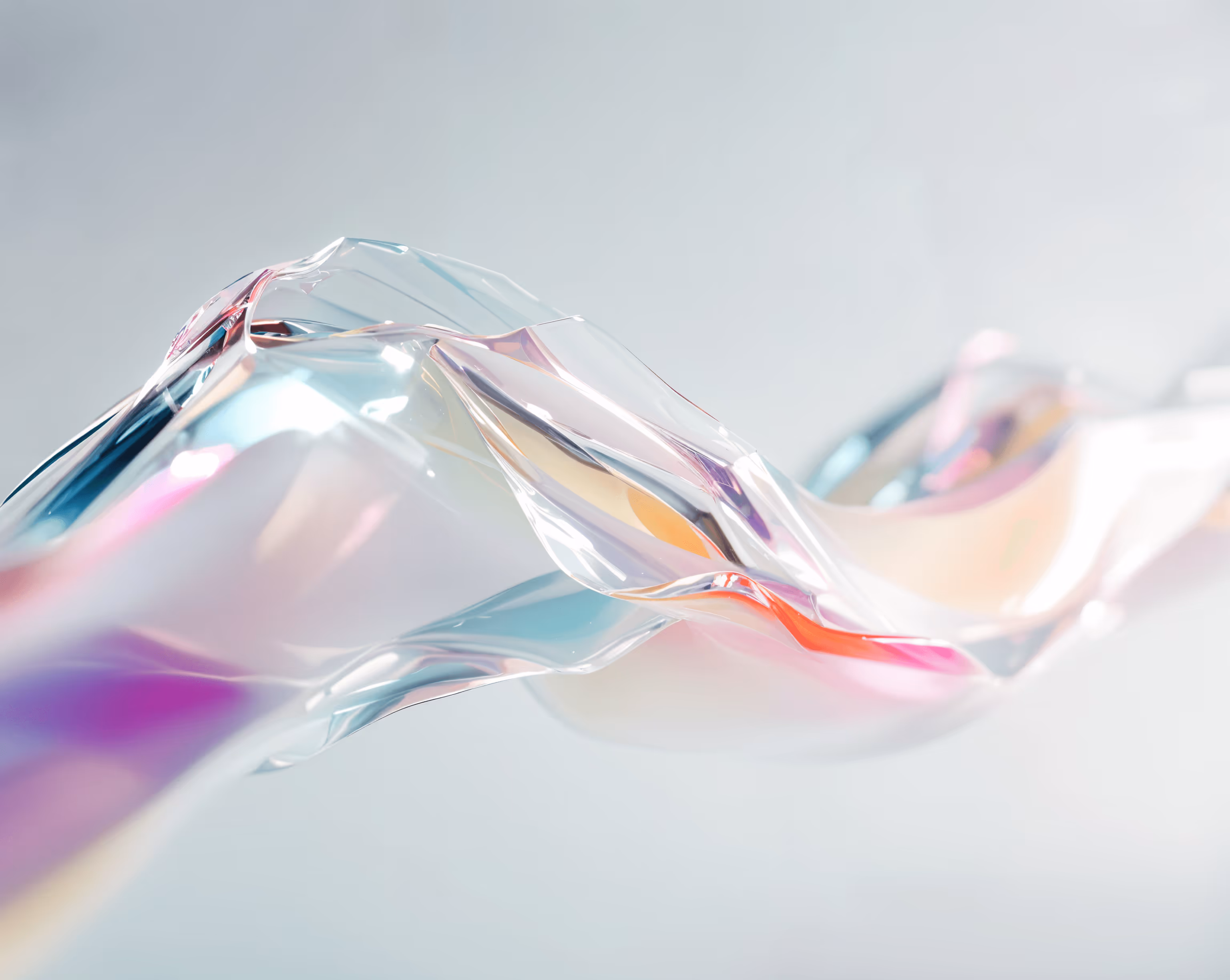 A flowing colourful wave of transformative power