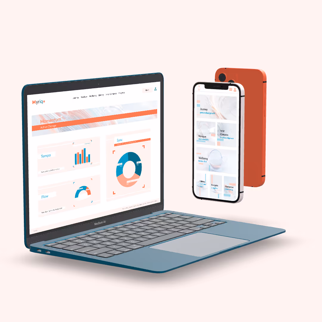 A dual of showing the power of Myriqo analytics on desktop with teh on-the-go freedom of mobile 