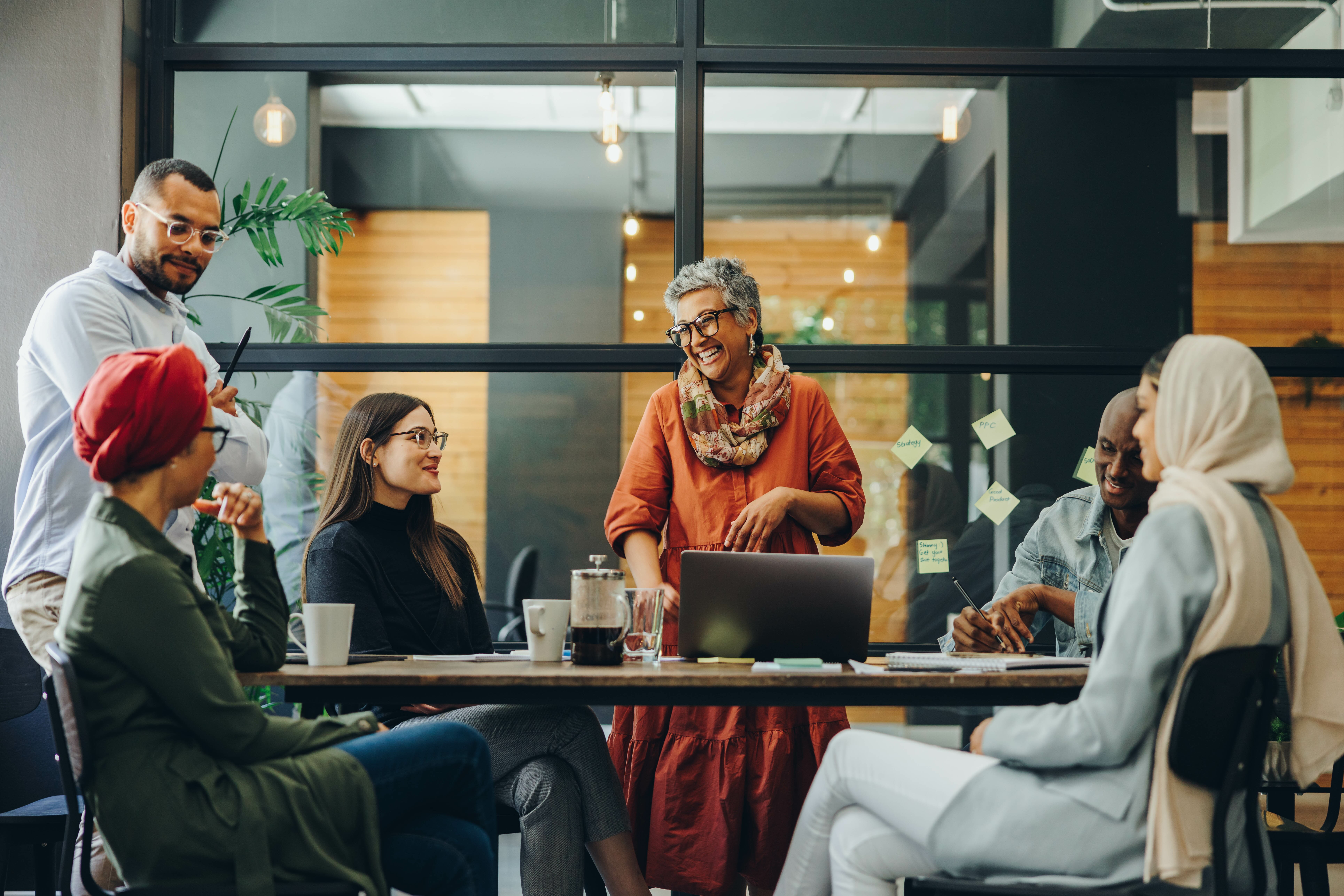 image of diverse group collaboration (for a hr tech)