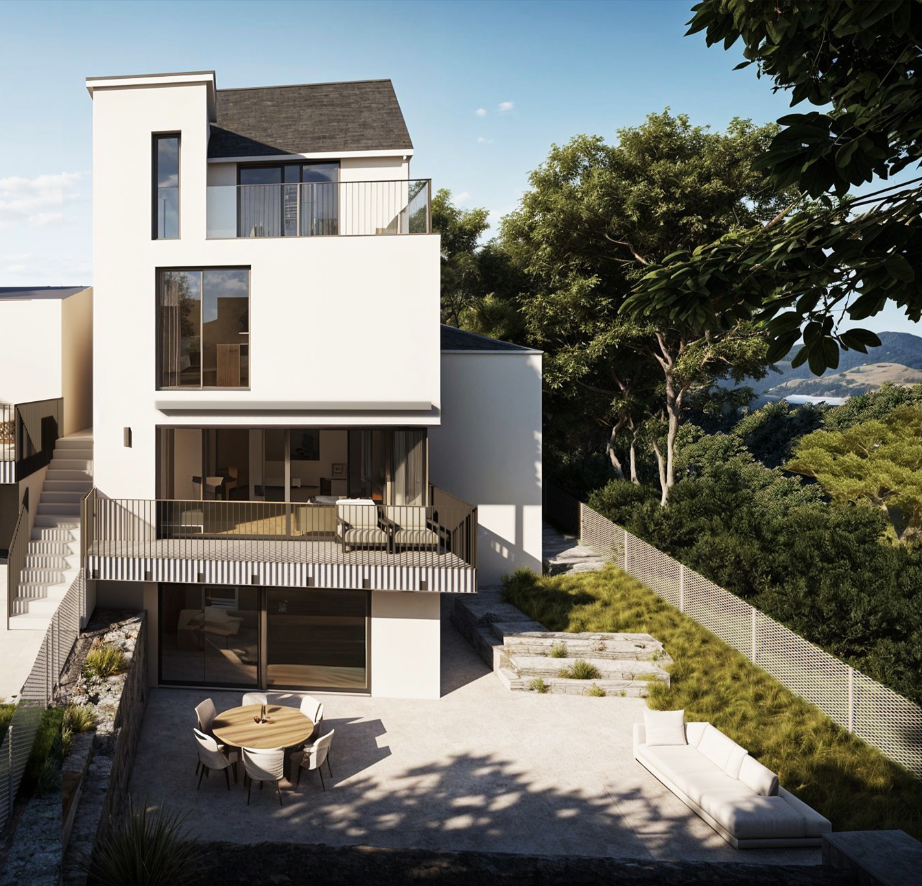 Neubau Einfamilienhaus Bachenbülach – Aussenvisualisierung