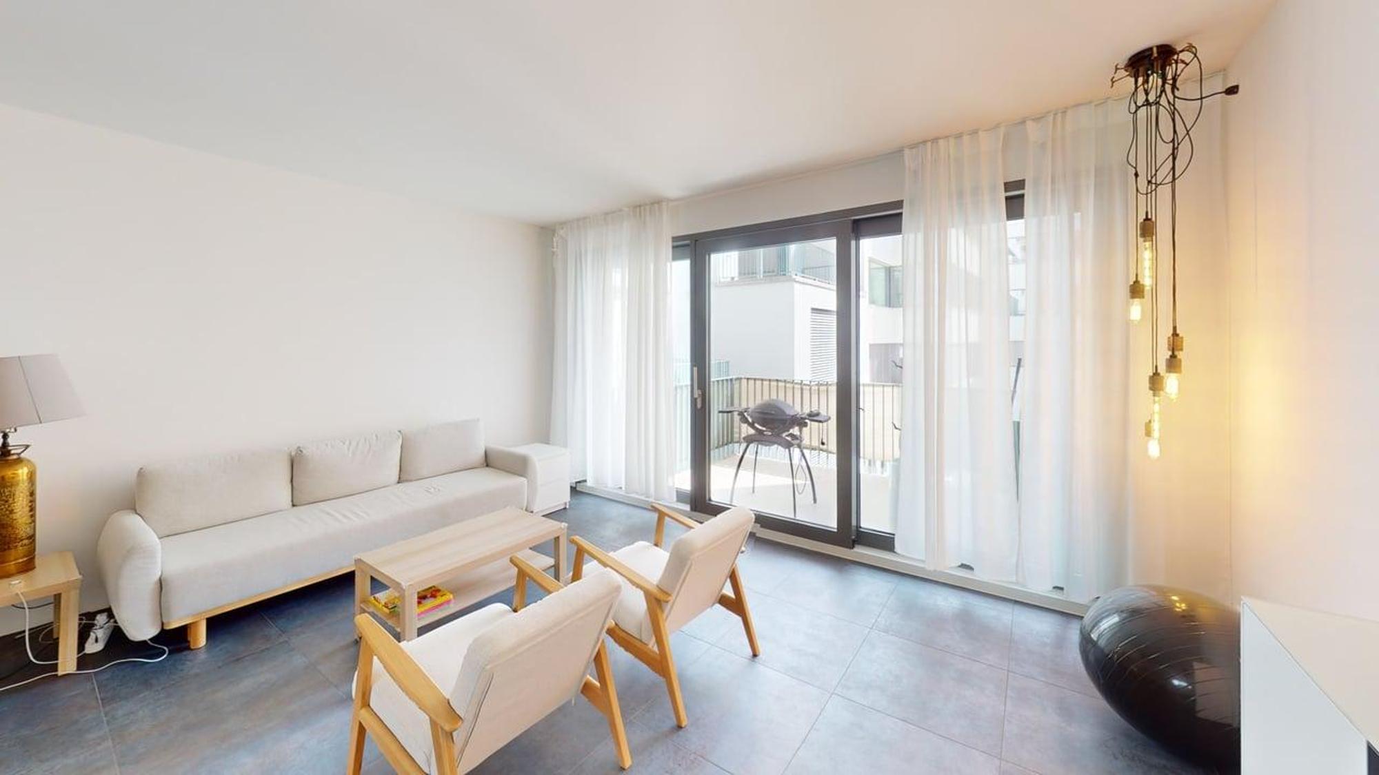 3.5-Zimmer-Wohnung Zürich Europaallee – Wohnbereich